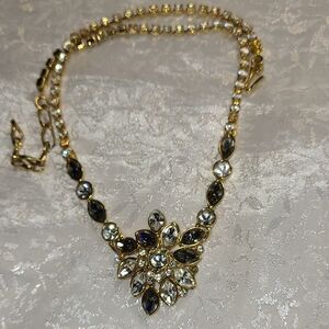 Elegant Monet Gold and Silver Toned Necklace
